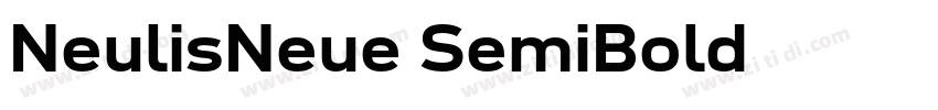 NeulisNeue SemiBold字体转换